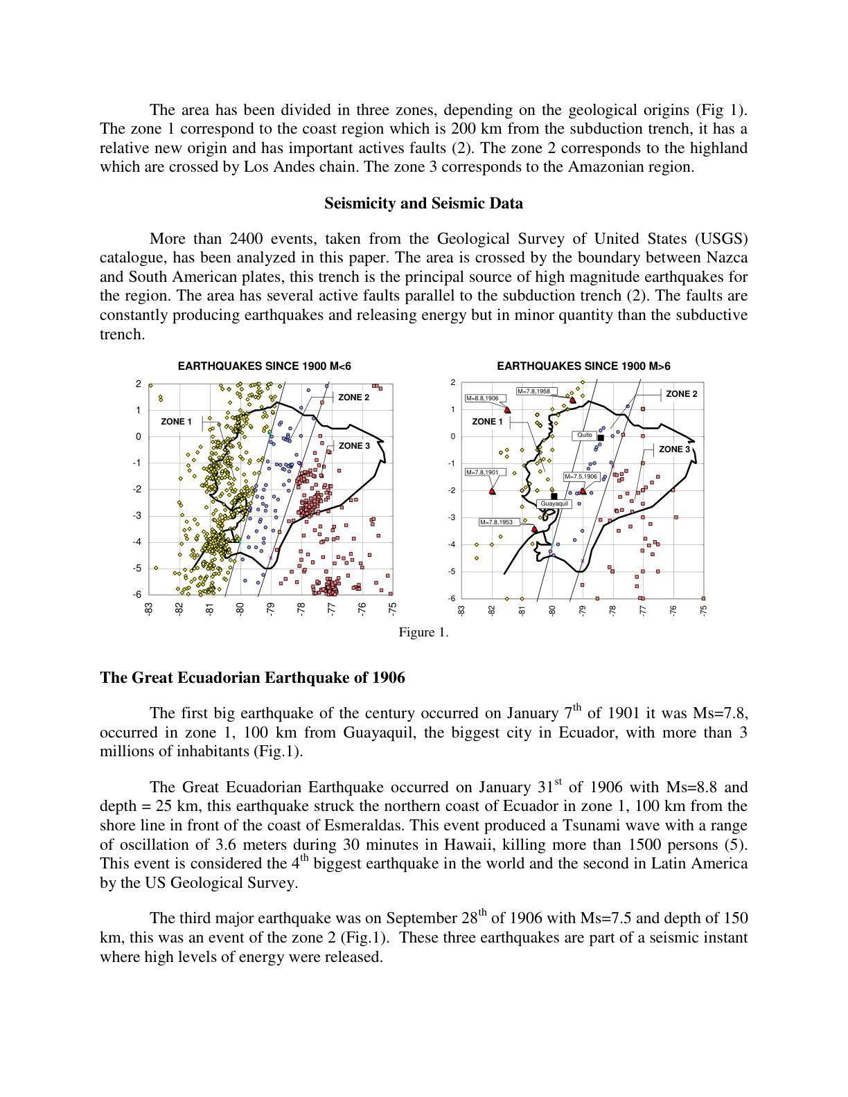 Seismicity maps in the 2000 SERRA foundational paper